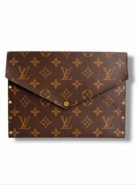 LOUIS VUITTON Monogram RARE Kirigami Rivers Studded Clutch RI1106